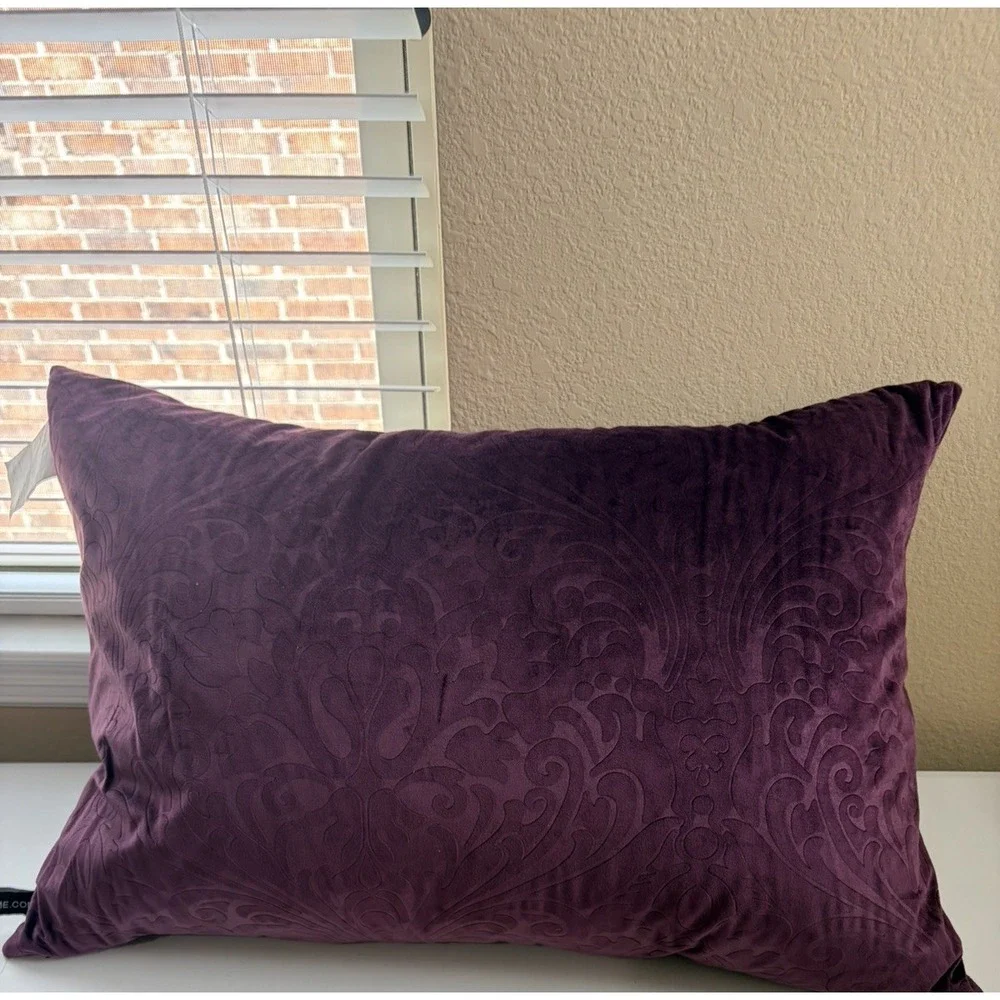 Large Rodeo Home cut velvet PURPLE EMBOSSED
